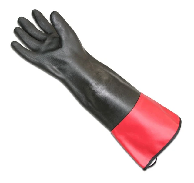 CrewSafe BP1010-LG Lrg Red Hot 20" Neoprene Glove - Pair