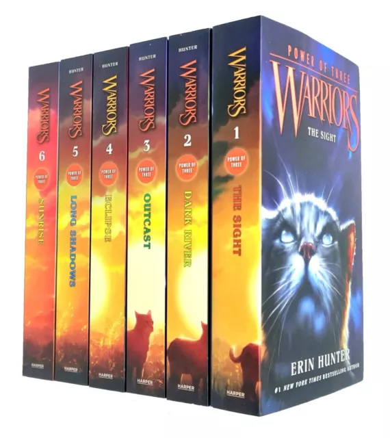 Warriors: Power of Three Collection by Erin Hunter 6 Books - Ages 8-12 - PB