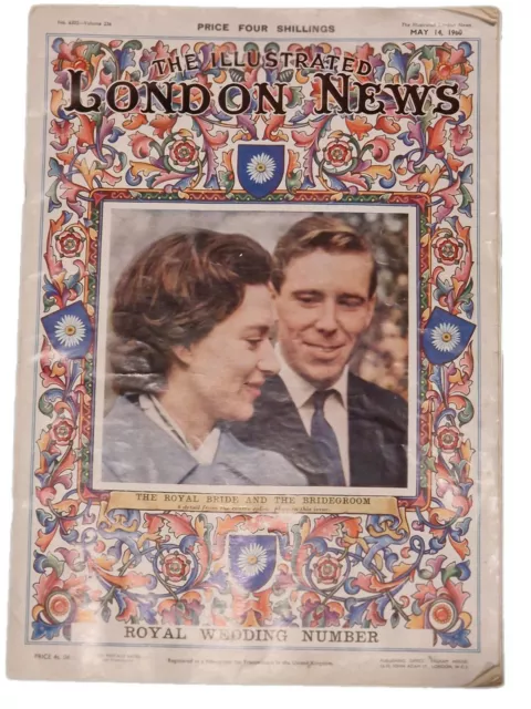 The London Illustrated News Royal Wedding Princess Margaret & Lord Snowden 1960