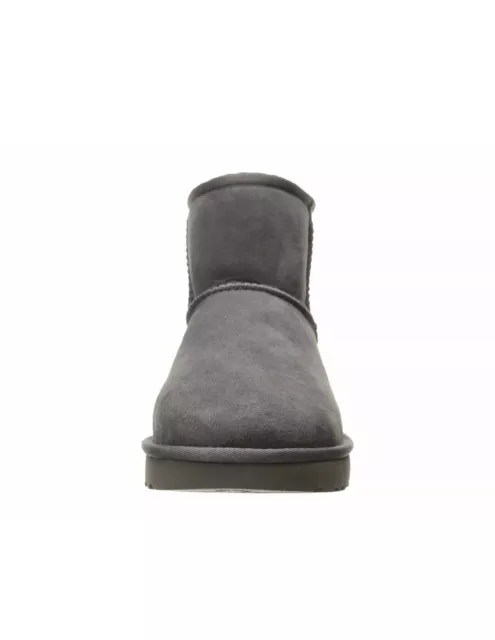 WOMEN'S UGG CLASSIC Mini II Slip On Sheepskin Ankle Boots Grey Sz 10 ...