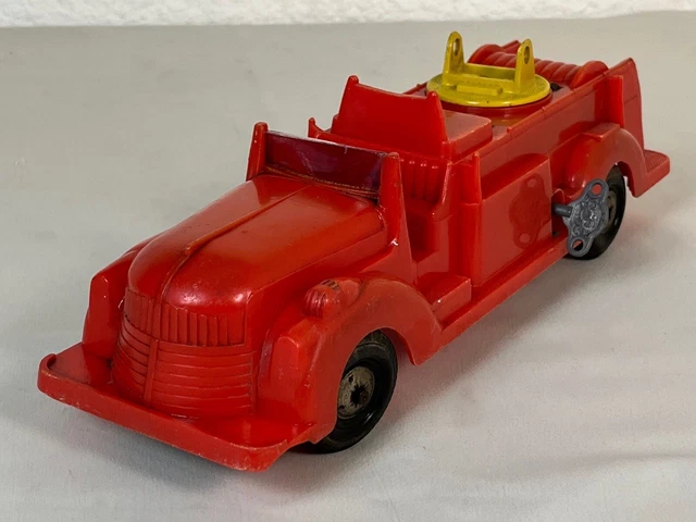 Camion De Pompier Grande échelle Gama – Tôle Et Plastique – Vintage
