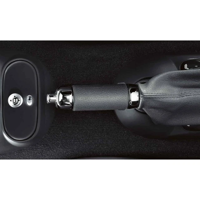 Autostyle - Funda De Piel Para Freno De Mano (Aluminio Y Fibra