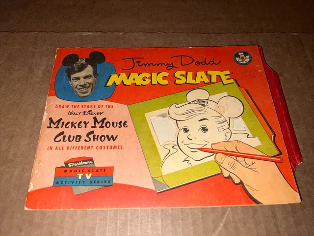 Vintage 1954 Disneys Stars TV Mickey Mouse Club Show Jimmy Dodd Magic Slate Book