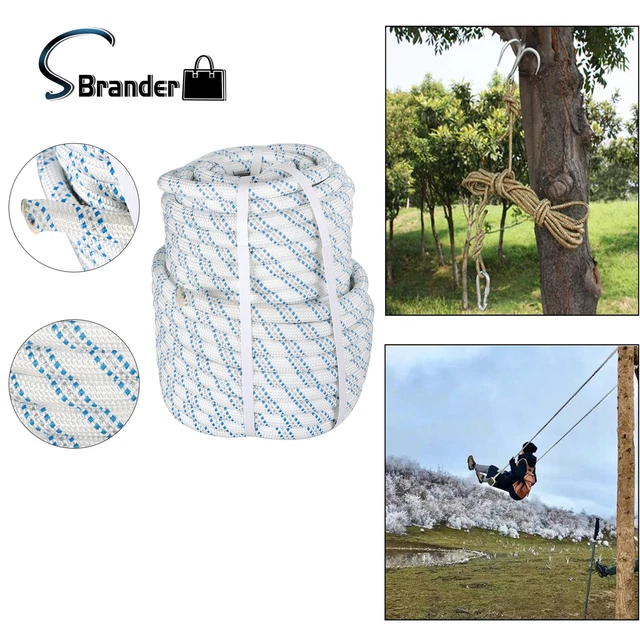 5/8"x150' Double Braid Rigging Rope High Strength Abrasion Resistant Climbing