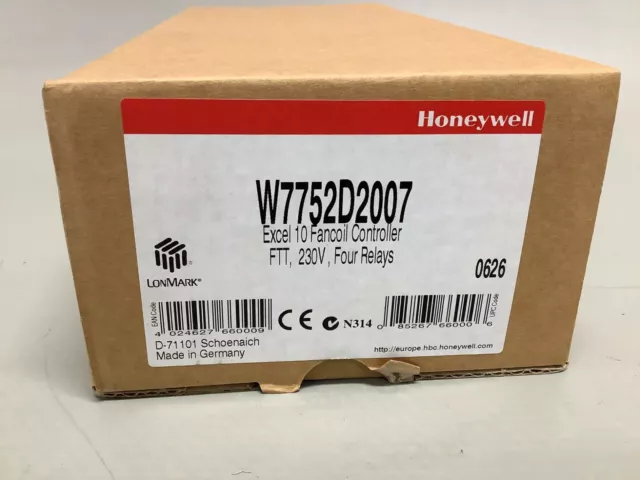 W7752D2007     -  HONEYWELL       Excel 10 controller for fan coil unit     NEUF