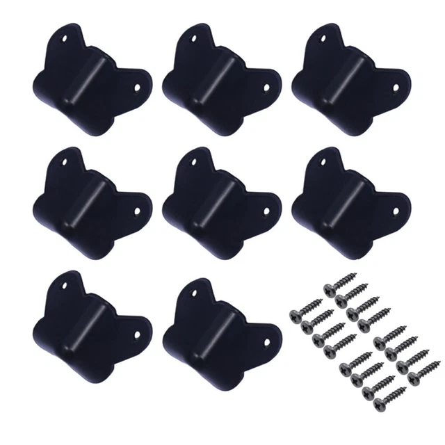 Maximize Security with 8 Black AMP Guitar Cabinet Speaker Corner Protectors