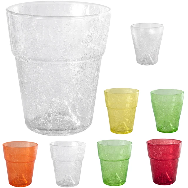 Pot de fleur pot orchidée jardinière en verre cristal verre brisé transparent