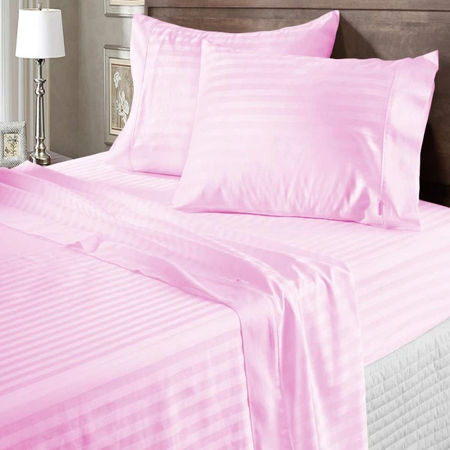COZIEST EGYPTIAN COTTON 1000TC Bedding Sheets Select Item & Sizes Pink