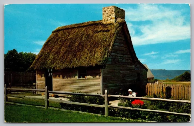 Pilgrim Goose Foot Herb Garden Brewster House Plimoth Plantation WOB PM Postcard