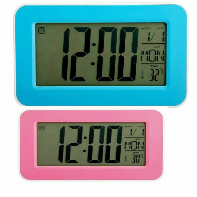 Sveglia termometro allarme data orario misurazione temperatura con display lcd