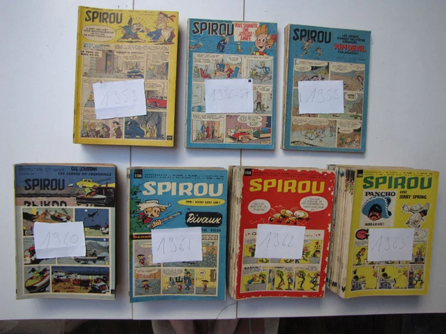 Collection Le Journal De Spirou – Numéros 1 à 2507 (1938) – ⚠️ Contactez-moi Avant Achat