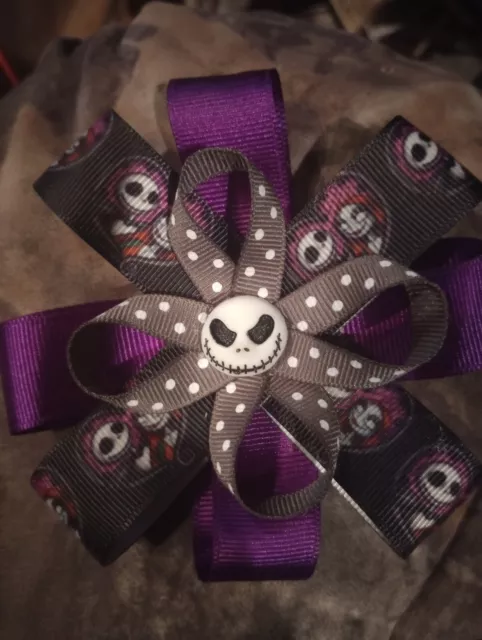 Jack Skellington Hair Bow