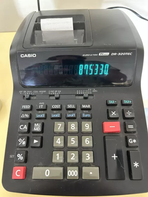 CASIO DR-320TEC Calculatrice imprimante