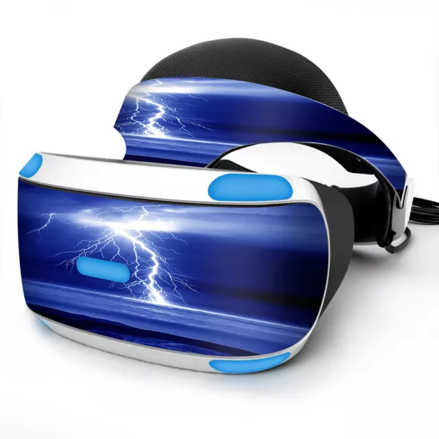 Skin Wrap for Sony Playstation PSVR Headset Lightning on the Ocean