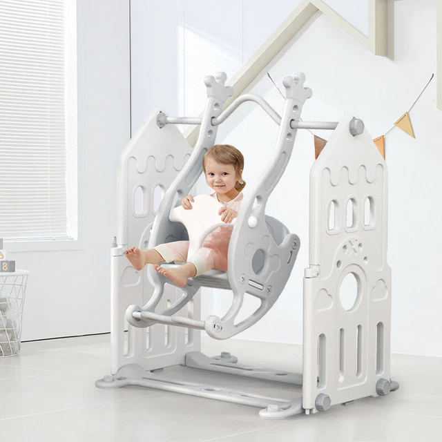 Kids Home Garden Swing Safety Set Toddler Baby Playground Play Toy Free Standing