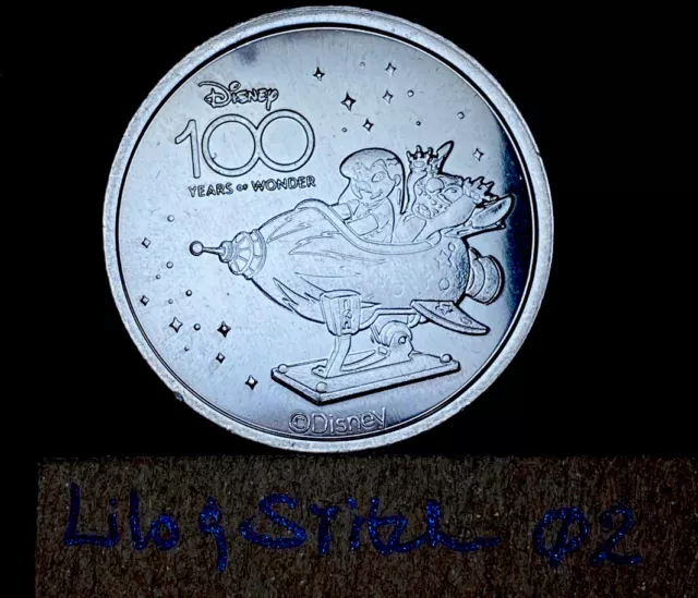 LILO & STITCH 02 Walt Disney 100th Anniversary Coin Medallion 2023 ...