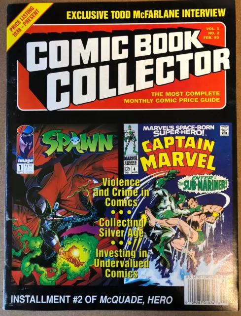 Comic Book Collector Magazine #2 (1993) Spawn #1 Cvr - Todd Mcfarlane Interview
