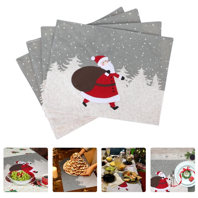 4pcs seasonal Urlaub Geschirr Tischset Weihnachten Tisch Sets