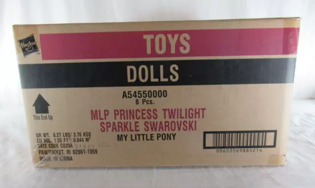 My Little Pony Princess Twilight Sparkle Hasbro SDCC 2013 FACTORY SEALED CASE 8 3