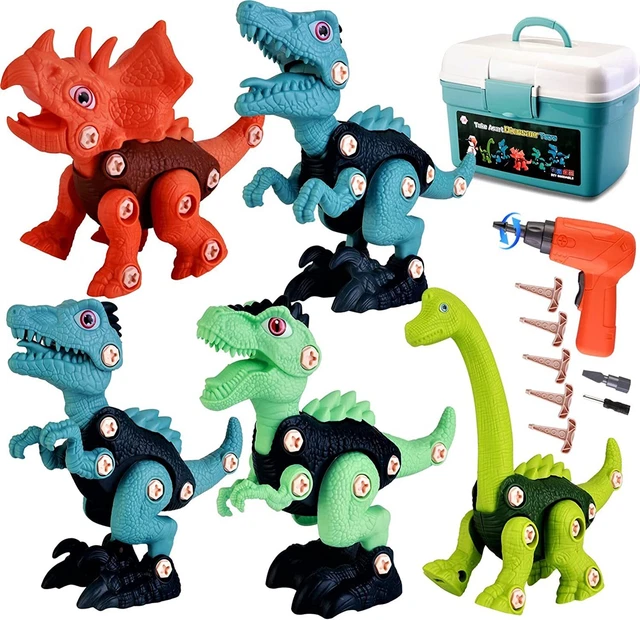 Giocattoli Da Bagno Luminosi A Forma Di Dinosauro – 6 Pezzi Multicolore – Con Sensore LED Ad Acqua – Galleggianti Per Bambini 1-6 Anni - 4
