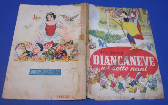 Album figurine BIANCANEVE E I SETTE NANI Lampo 1963 COMPLETO ORIGINALE !