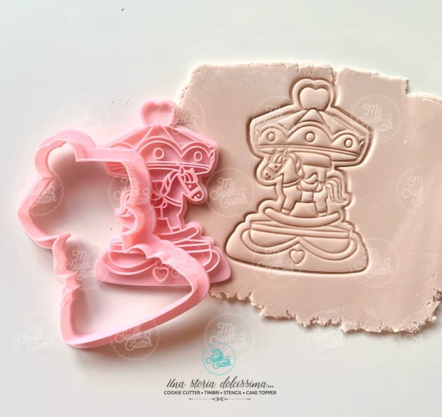 CAVALLO DONDOLO GIOSTRA Carosello Nascita Formine Biscotti Cookie