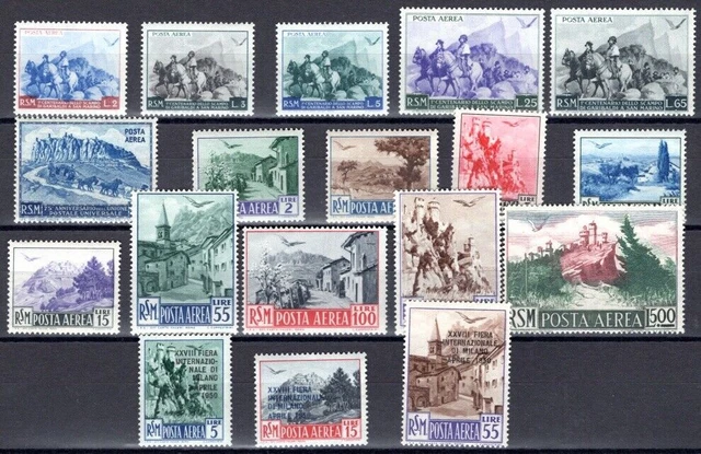 San Marino 1942-1991 ** Postfrisch Sammlung Flugpostmarken 1260€(00162