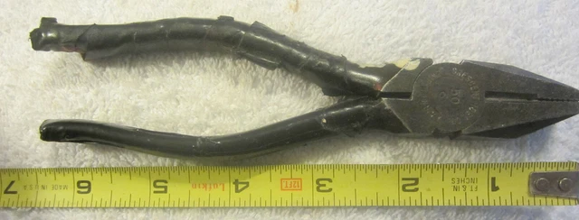 1 Vintage Crescent Tool Co. Linesman Pliers 50 6" Jamestown N.Y,electrician's
