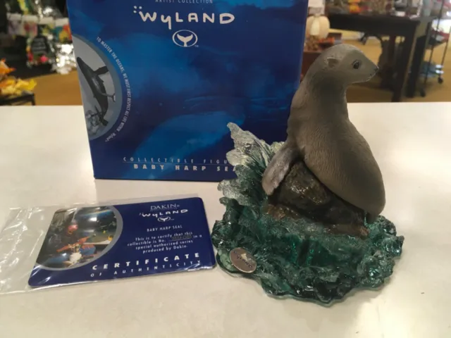 Wyland Dakin Title baby harp seal #8408 2000 4.5”