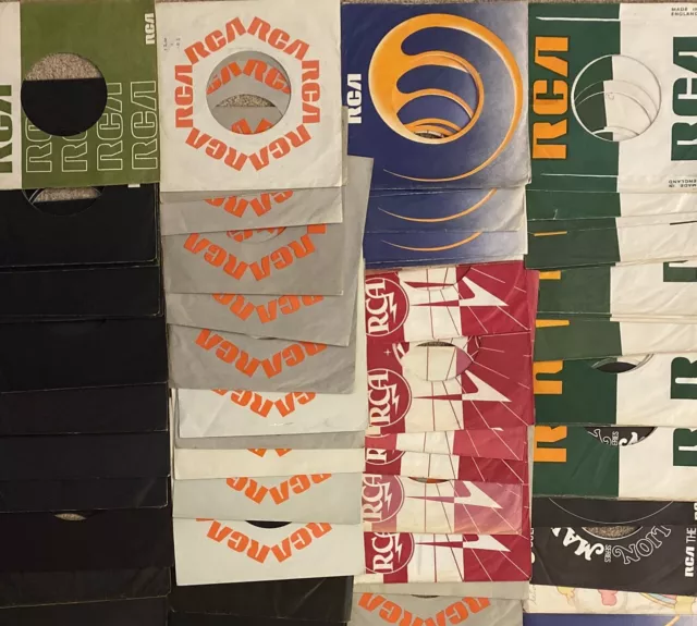 Jot Lot x 70 - 7" RCA Original Company Sleeves - 9 Variants G to VG+