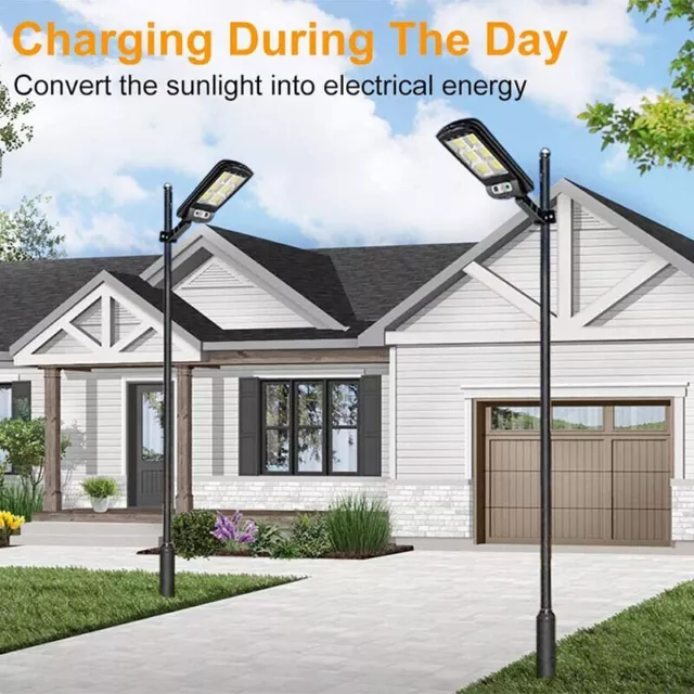 Solar Power PIR Motion Sensor Wall Street Light LED Outdoor Garden Highlight