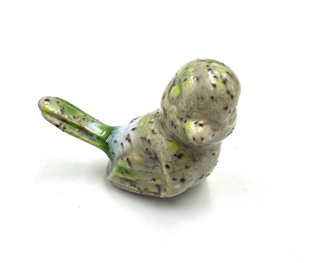 Spring Ceramic Art Pottery Bird Sparrow Figurine