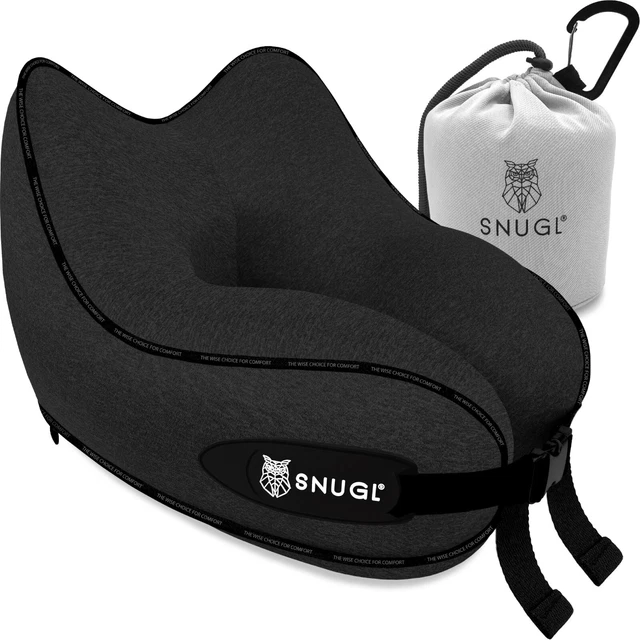 SNUGL Travel Pillow - Memory Foam Neck Cushion - Flight Pillow | 2 Sizes