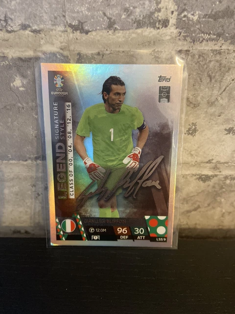 Buffon Signature MATCH ATTAX EURO 2024 Gianluigi Buffon Legend Signature Series LSS9 £2. ...