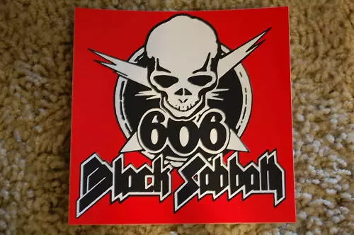 Black Sabbath Sticker Vinyl Decal 4" X 4" (18)