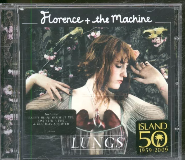 Florence and the Machine Lungs CD UK Moshi Moshi 2009 CD. Has info and 'Island