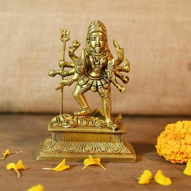 Statue de dieu hindou Kali Ma – Déesse de l'Inde Kali Bhavatarini Destroyer Statue décorative de