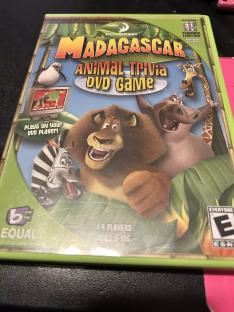 Madagascar Animal Trivia DVD Game By Equal New