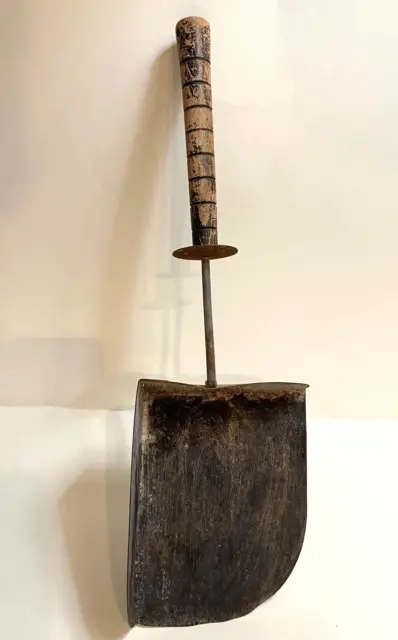 Miltiuse 2-Sided Metal Shovel, Coal/Grill/Ash Pan Wood Handle 15.5" SALE