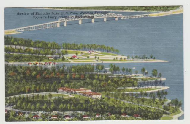 Eggner's Ferry Bridge, Kentucky Lake State Park, KY, Linen  Postcard