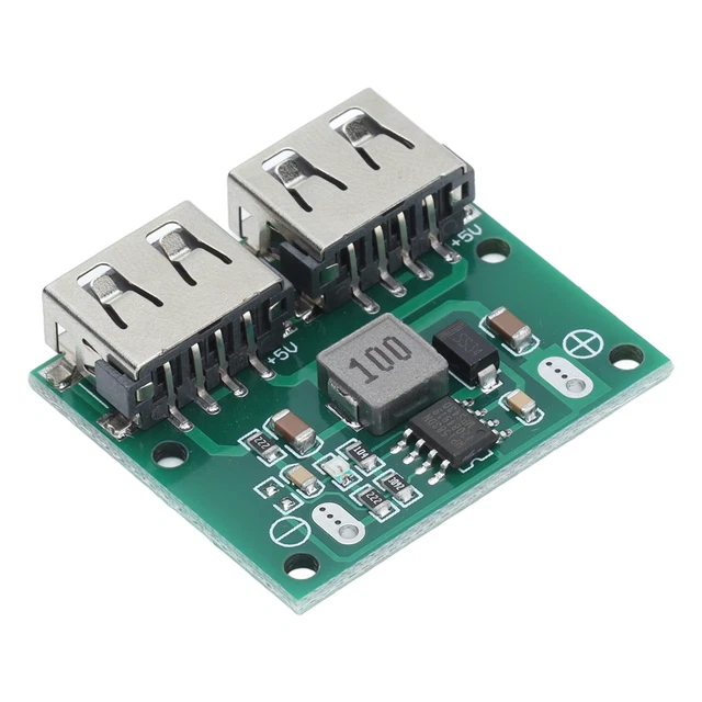 Charger DC To DC Dual USB 9V 12V 24V To 5.2V 3A Charging Regulator Module