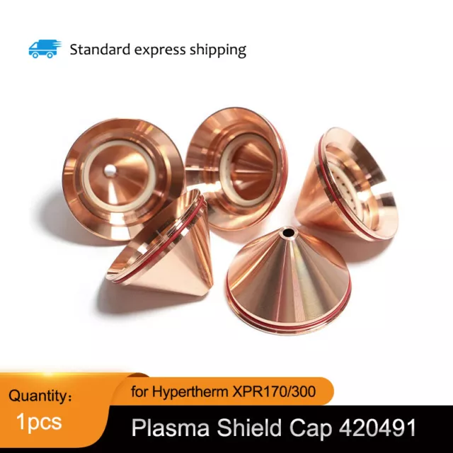 1/5pcs YOUCU 420491 Shield Cap For Hypertherm 300A XPR170/300 Plasma Torch