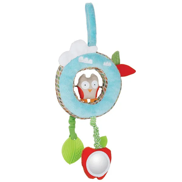 Skip Hop Treetop Friends Night & Day Discovery Baby Infant Toy Teether & Mirror