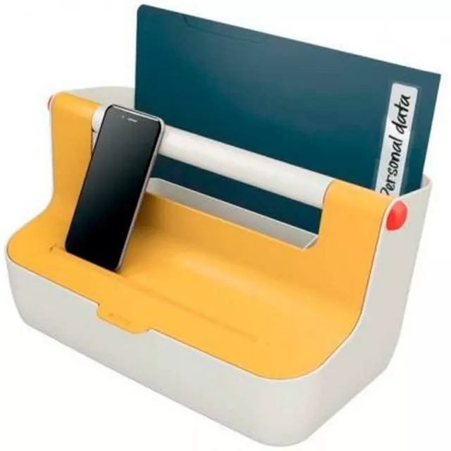 Caja de Almacenamiento Leitz Cosy Amarillo ABS 21,4 x 19,6 x 36,7 cm Asa de t