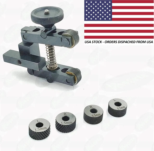 Knurling Tool 2" - 50 mm - 3 Pairs x 3 Different Diamond Pitch (USA FULFILLED)