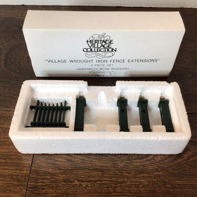 Department 56 Heritage Village Wrought Iron Fence Extensions Set of 6 #5515-8