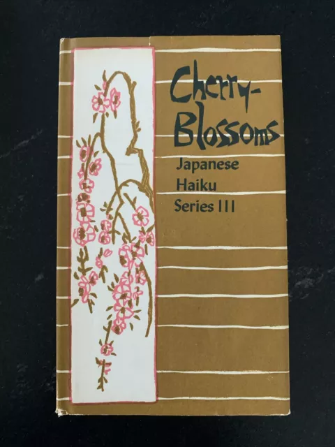 Vintage 1960 Cherry Blossoms Japanese Haiku Series III Book HC DJ