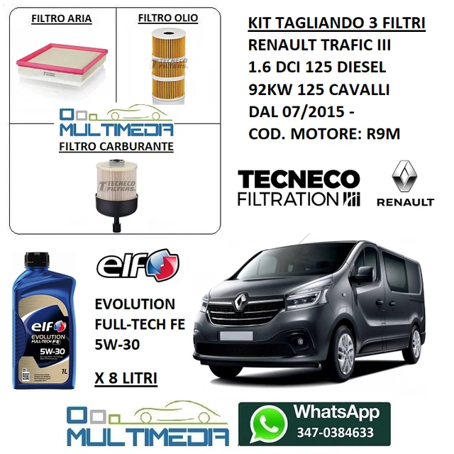 HOFFCAR Kit Tagliando 4 FILTRI E 7L OLIO Per Ford Tourneo Custom 2.2