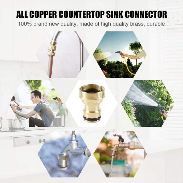 3pcs Kitchen Taps Connector Reusable Faucet Taps Connector Garden Watering Tools