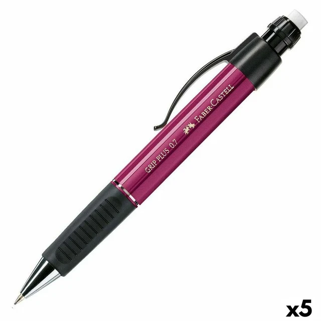 Druckbleistift Faber-Castell Grip Plus Lila 0,7 mm [5 Stück]